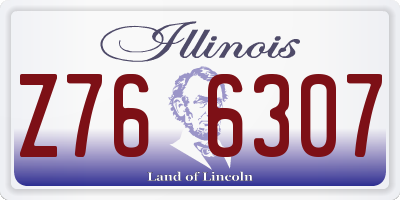 IL license plate Z766307