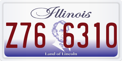 IL license plate Z766310
