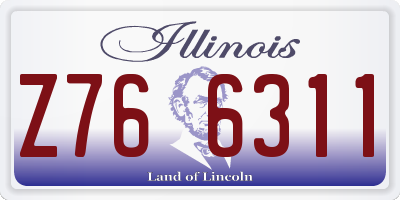 IL license plate Z766311