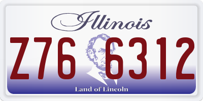 IL license plate Z766312