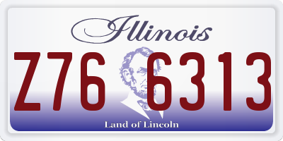 IL license plate Z766313