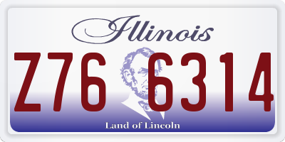 IL license plate Z766314