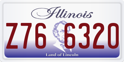 IL license plate Z766320