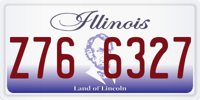 IL license plate Z766327