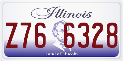 IL license plate Z766328
