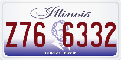 IL license plate Z766332