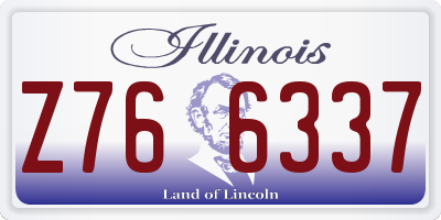 IL license plate Z766337