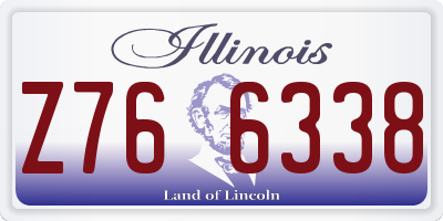 IL license plate Z766338