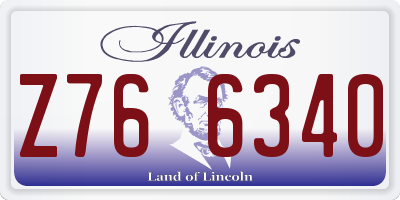 IL license plate Z766340
