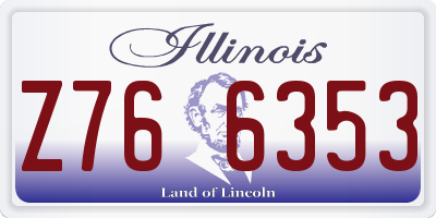 IL license plate Z766353