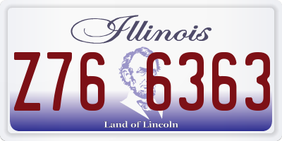 IL license plate Z766363