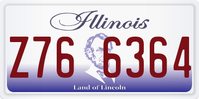 IL license plate Z766364
