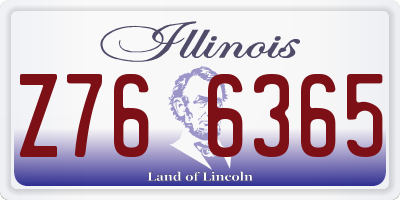 IL license plate Z766365