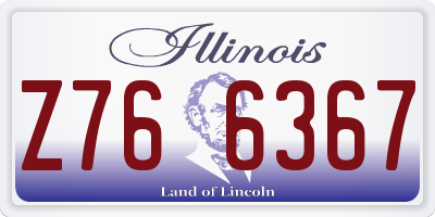 IL license plate Z766367
