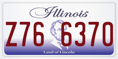 IL license plate Z766370