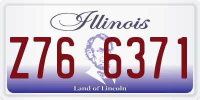 IL license plate Z766371