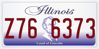 IL license plate Z766373