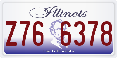 IL license plate Z766378