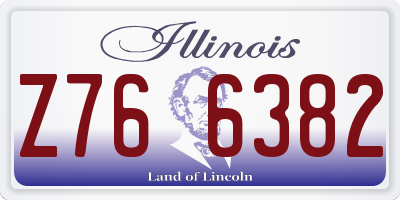 IL license plate Z766382