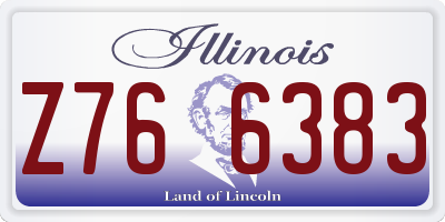 IL license plate Z766383