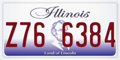 IL license plate Z766384