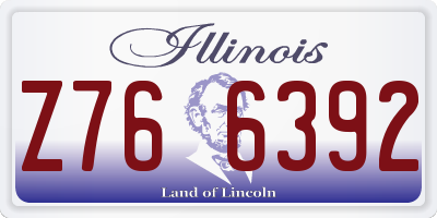IL license plate Z766392