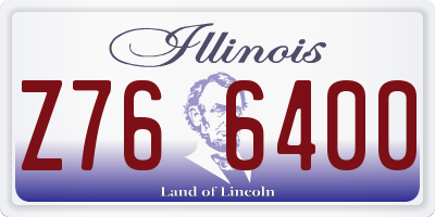 IL license plate Z766400