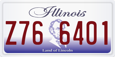 IL license plate Z766401