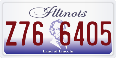 IL license plate Z766405