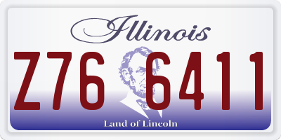 IL license plate Z766411