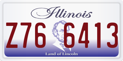 IL license plate Z766413