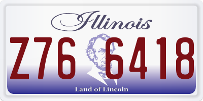 IL license plate Z766418