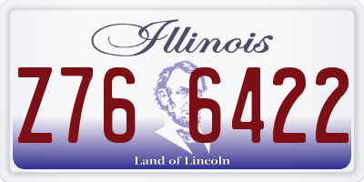 IL license plate Z766422