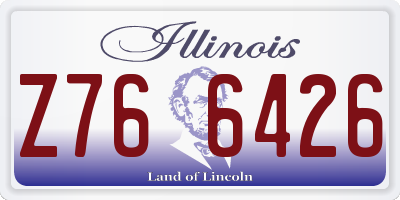 IL license plate Z766426