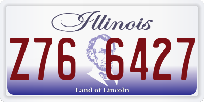 IL license plate Z766427