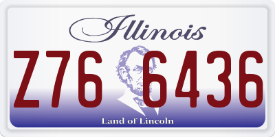 IL license plate Z766436