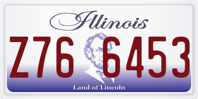 IL license plate Z766453