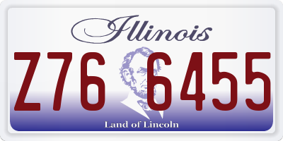 IL license plate Z766455