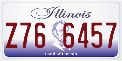 IL license plate Z766457