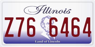 IL license plate Z766464