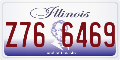 IL license plate Z766469