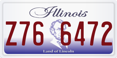 IL license plate Z766472