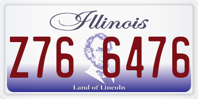 IL license plate Z766476