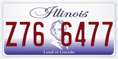 IL license plate Z766477
