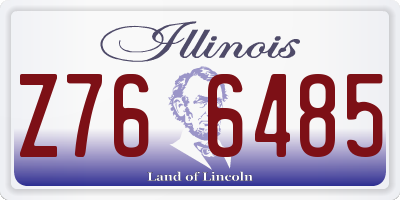 IL license plate Z766485