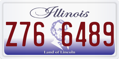 IL license plate Z766489