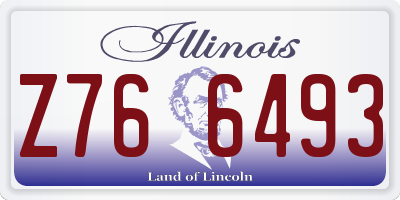 IL license plate Z766493