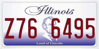 IL license plate Z766495
