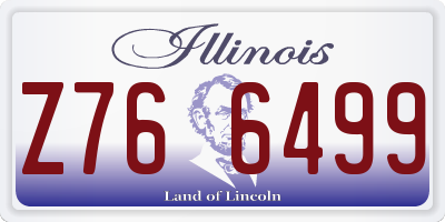IL license plate Z766499