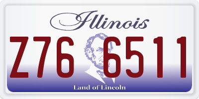 IL license plate Z766511